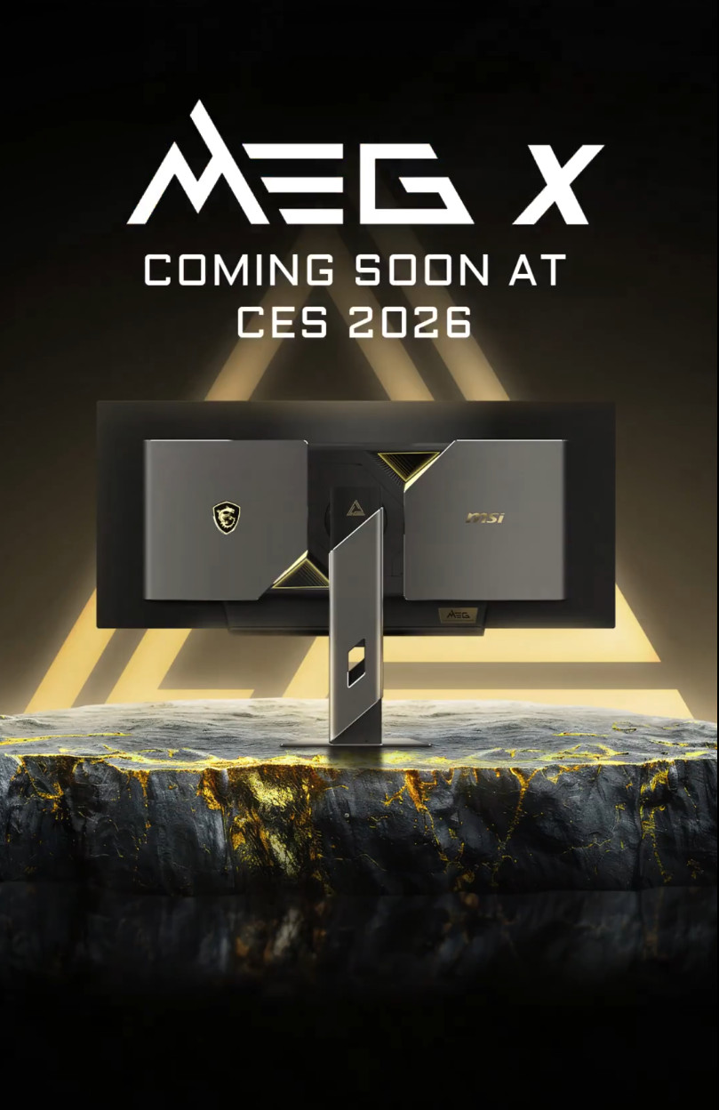 微星将在CES展展示全球首款AI游戏显示器MEG X，啥时候亮相？