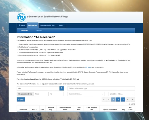 卫星资源稀缺，先申先得，多方布局近地轨道卫星抢占稀缺轨道资源