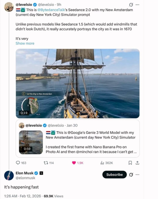 春节前夕Seedance 2.0火爆全球，引发影视行业及资本市场热议