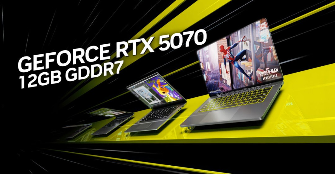 英伟达发布新款RTX 5070笔记本GPU，12GB显存成游戏主流之选？