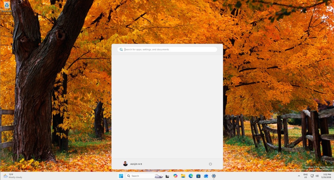 Windows 11开始菜单能变全空白，极简党可以自己关了