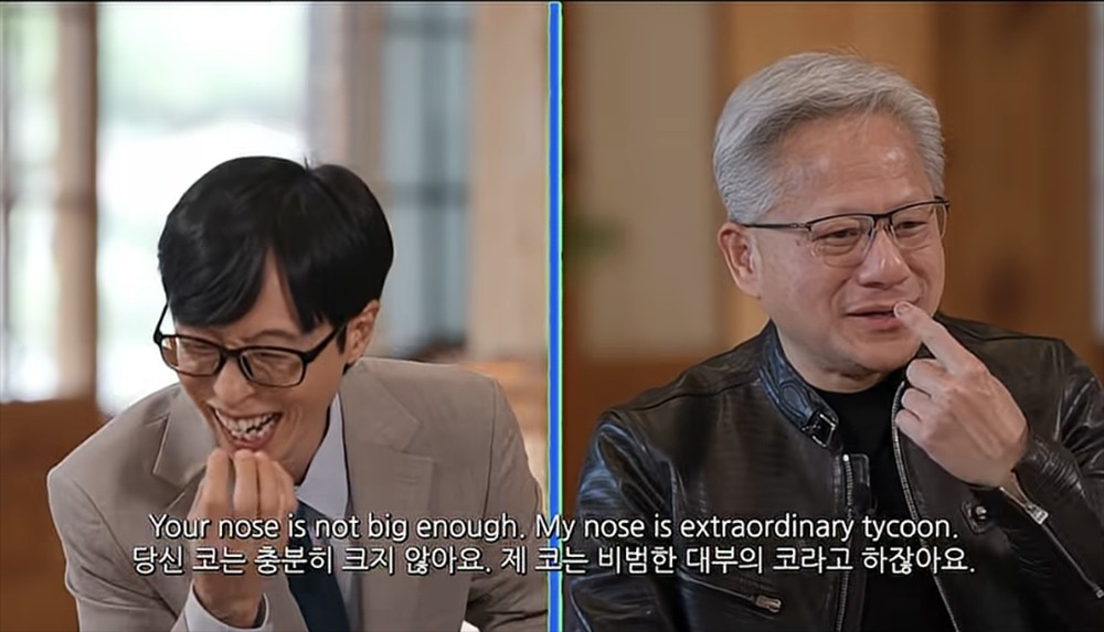 黄仁勋韩国综艺自夸鼻子是新时尚，谈成功必经磨难