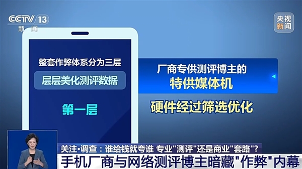 手机测评暗藏作弊内幕！央视曝光厂商特殊调教博主