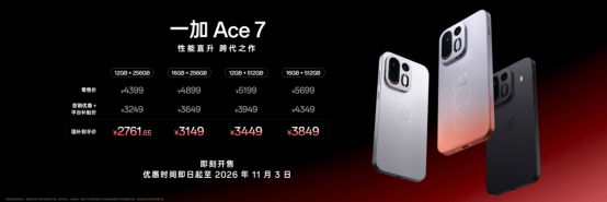 一加Ace7系列发布首销告捷，性能直升横扫游戏市场